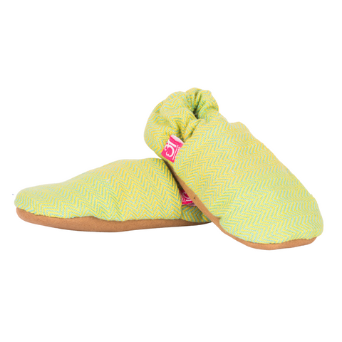 Image of Dhruva Lime Green Shoes - Anmol Baby Carriers