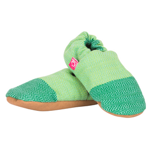 Dhurva Grey Weft Green Shoes - Anmol Baby Carriers