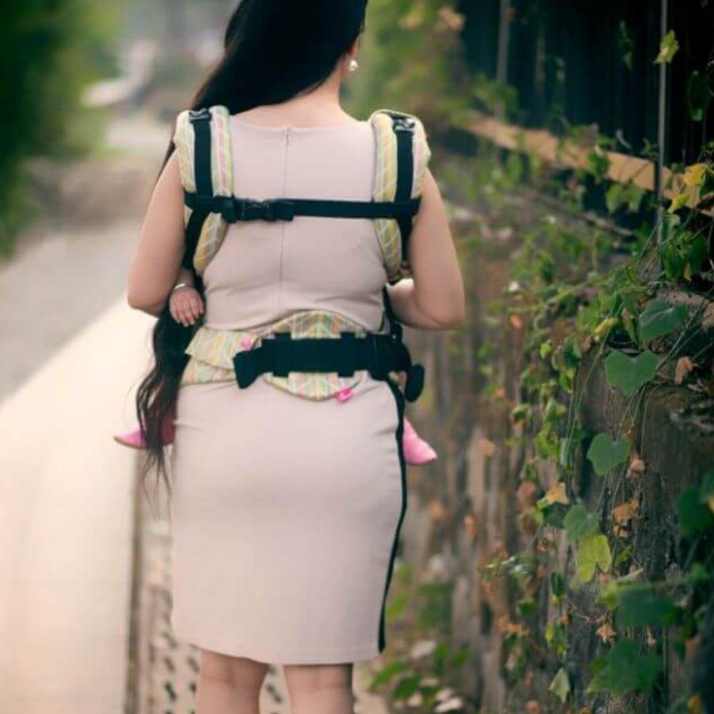 Aquarelle Flexy  + Lumbar Support + Droolers - Anmol Baby Carriers