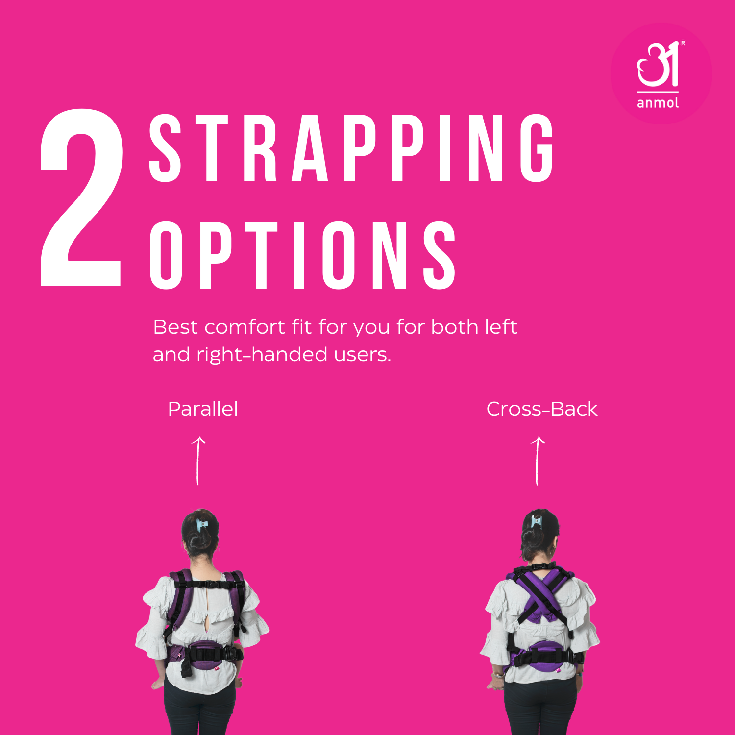 Light Pink Flexy - Anmol Baby Carriers