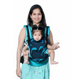 Dolphin Turquoise Blue Flexy+Lumbar Support+Droolers