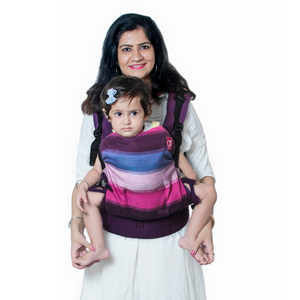 Rewa Purple Flexy+Lumbar Support+Droolers - Anmol Baby Carriers
