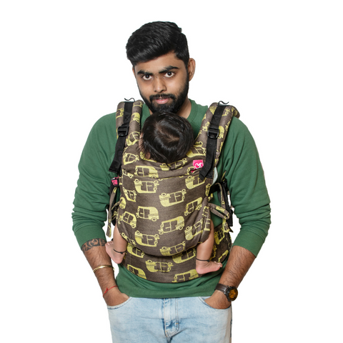 Image of Rickshaw Flexy+Lumbar Support+Droolers - Anmol Baby Carriers