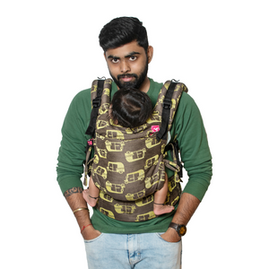Rickshaw Flexy+Lumbar Support+Droolers - Anmol Baby Carriers