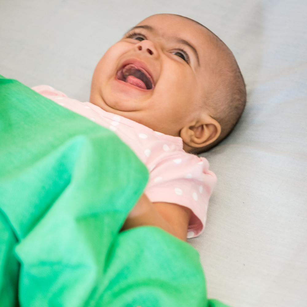 Green Blanket (Plain weave) - Anmol Baby Carriers