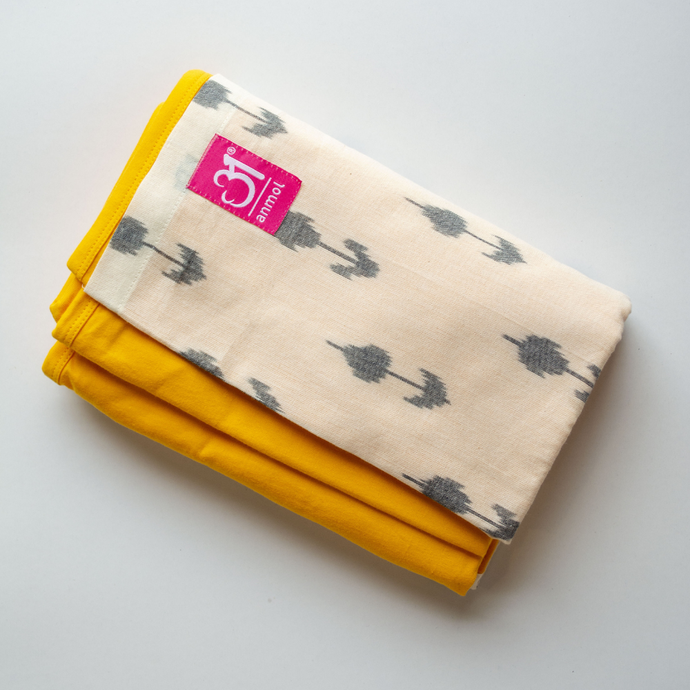 Ikat Tulip Yellow Hybrid Wrap