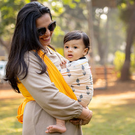 Ikat Tulip Yellow Hybrid Wrap