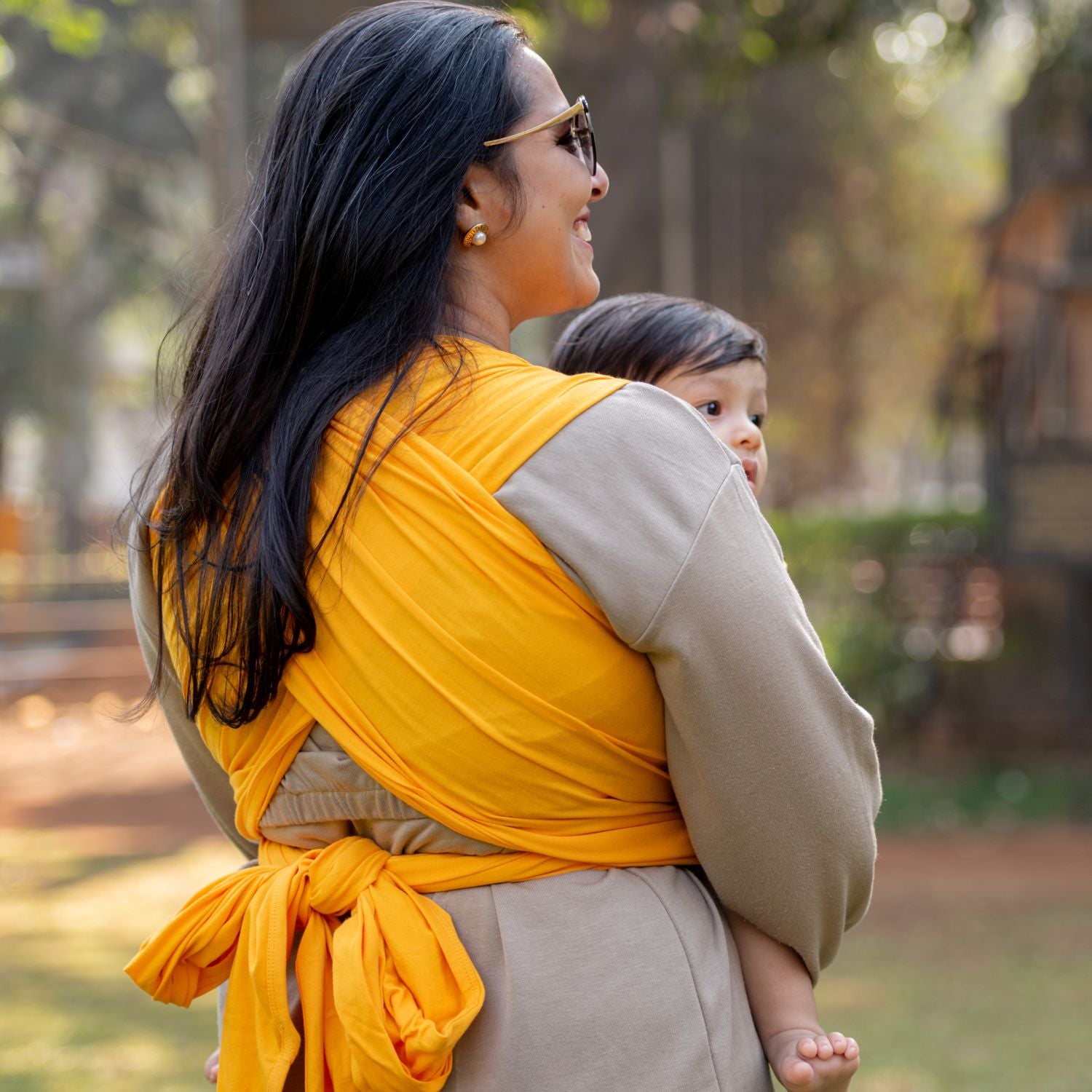 Ikat Tulip Yellow Hybrid Wrap