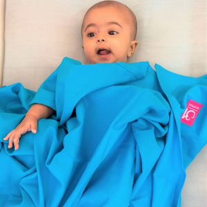 Light Blue Blanket (Plain weave) - Anmol Baby Carriers