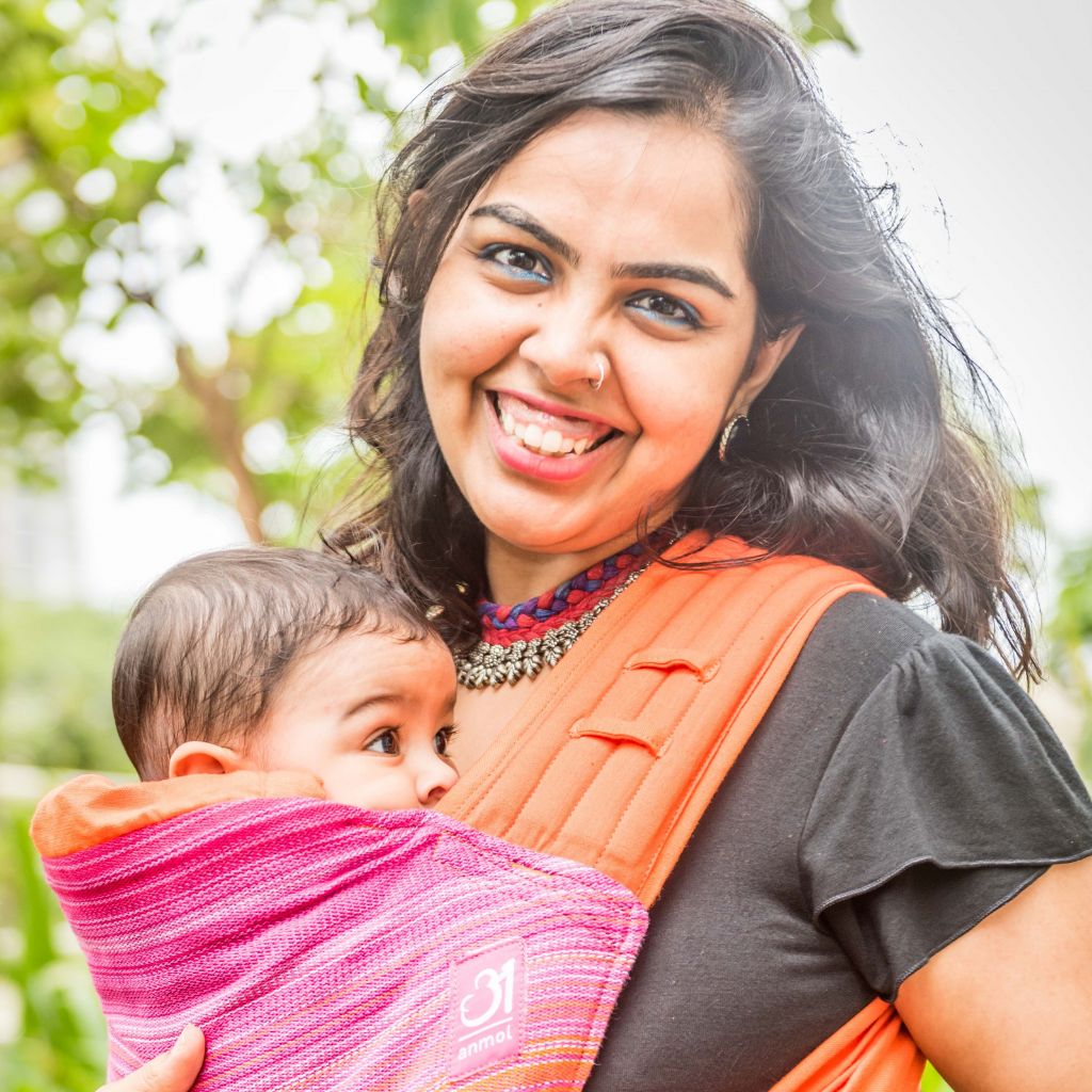 Rickshaw Videh Orange Meh Dai Reversible - Anmol Baby Carriers