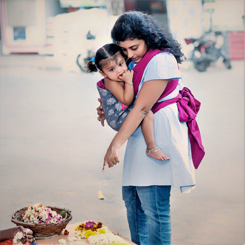 Image of Padma Magenta Meh Dai Semi - Anmol Baby Carriers