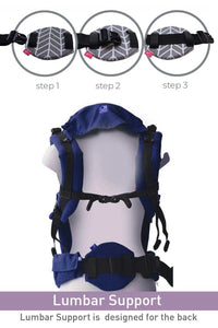 Purple Flexy+Lumbar Support+Droolers - Anmol Baby Carriers
