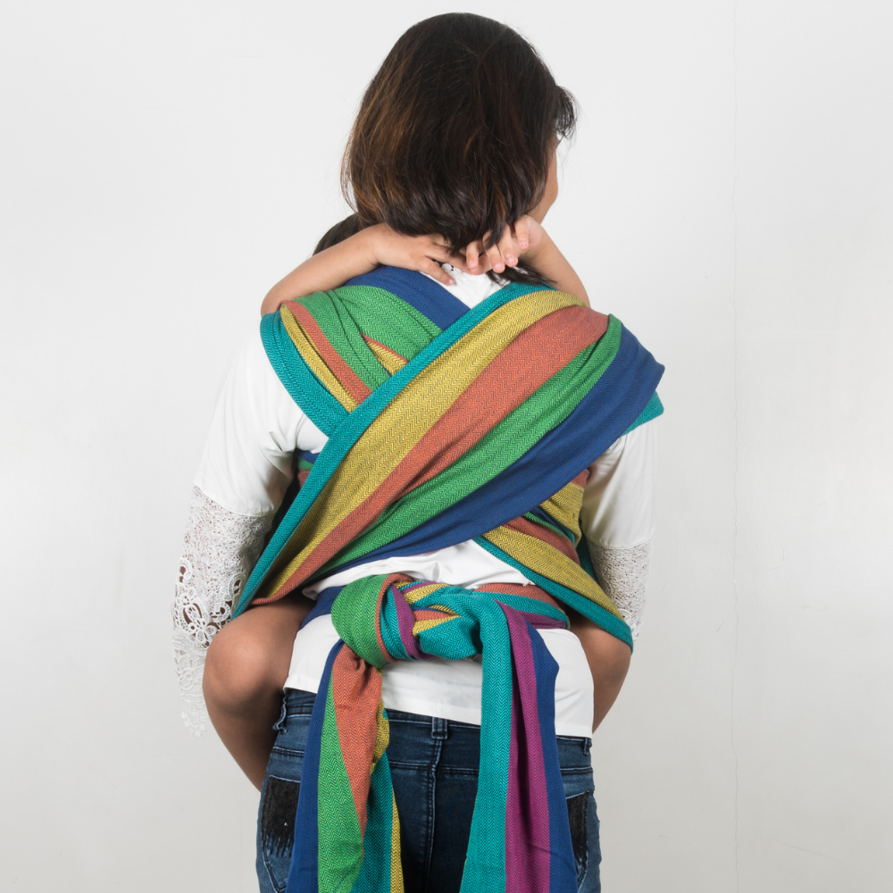 Saharsh Grey Weft Handwoven Baby Wrap