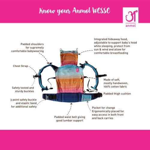 Anmol Basic Pink Full WCSSC - Anmol Baby Carriers