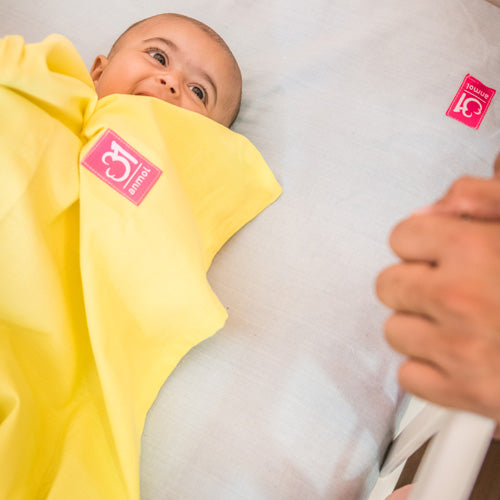 Peach Solid Handwoven Blanket - Anmol Baby Carriers
