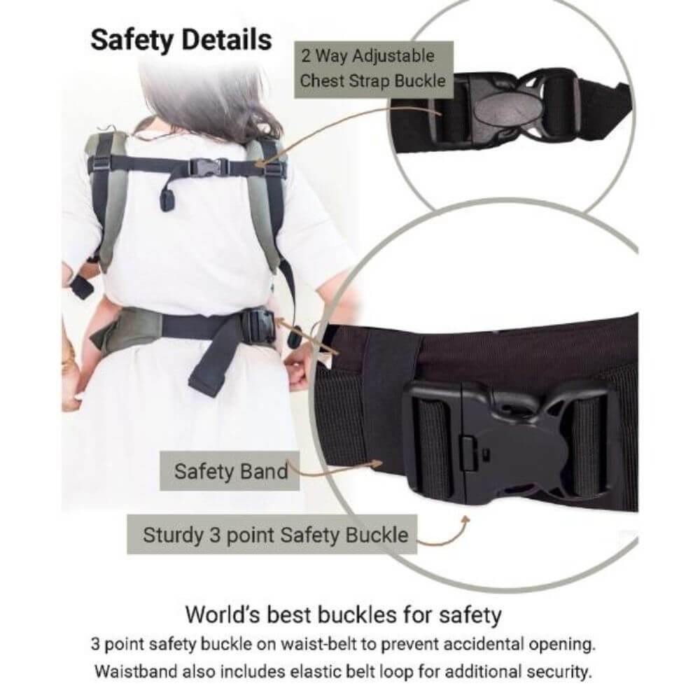 Anmol Easy Olive Baby Carrier - Anmol Baby Carriers