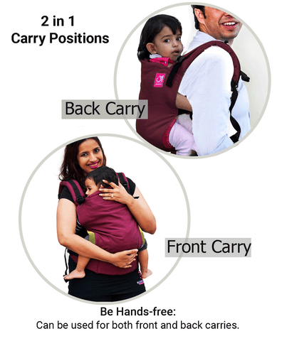 Image of Anmol Easy Burgundy - Anmol Baby Carriers