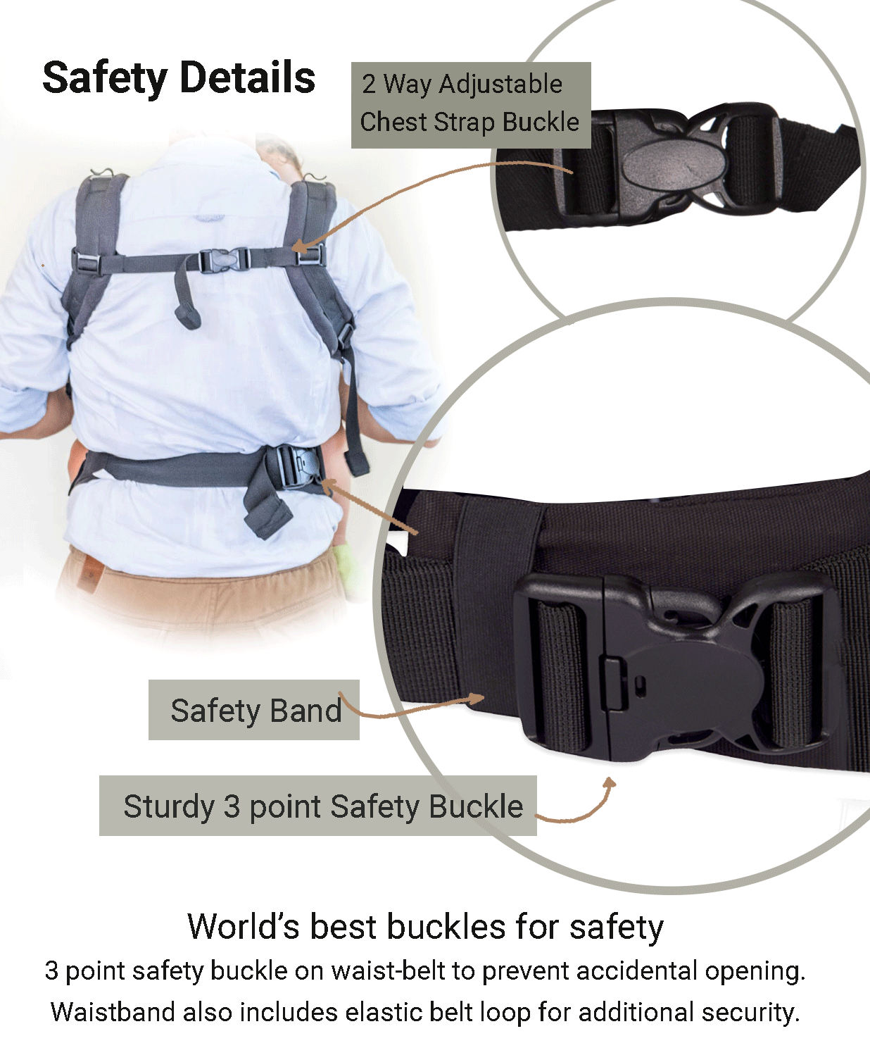 Anmol Easy Khaki - Anmol Baby Carriers