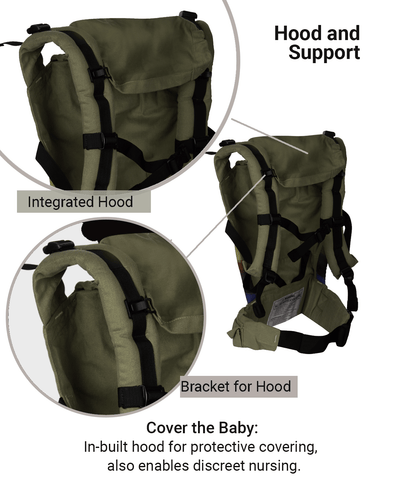Image of Anmol Easy Olive Baby Carrier - Anmol Baby Carriers