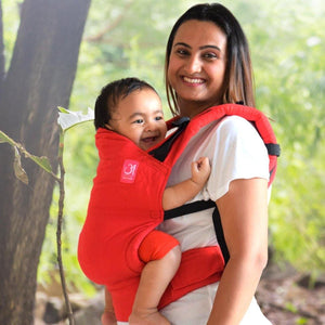 Anmol Basic Handwoven Red SSC - Anmol Baby Carriers