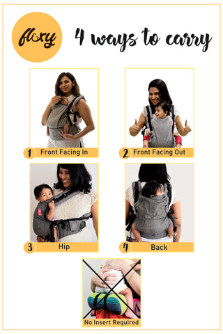 Image of Grey Flexy - Anmol Baby Carriers