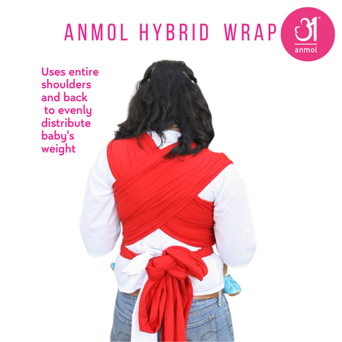 Image of Jashn Indigo Pink Hybrid Wrap