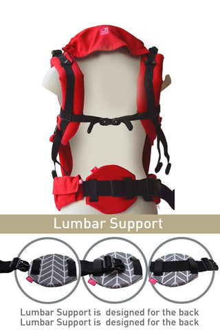 Image of Deep Red Lumbar Support - Anmol Baby Carriers